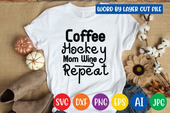 Coffee Hockey Mom Wine Repeat SVG: A Designer Review