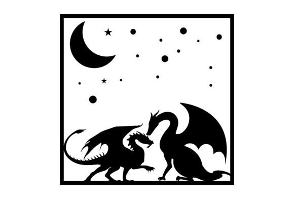 Laser Cut Dragon SVG Love Mom: A Stitch Test