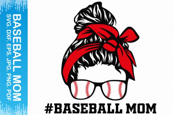 Messy Bun Baseball Mom Clipart Review
