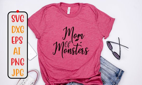 Mom of Monsters SVG Cut File: Embroidery Review