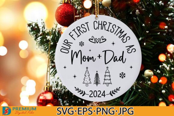 Our First Christmas As Mom and Dad SVG Review